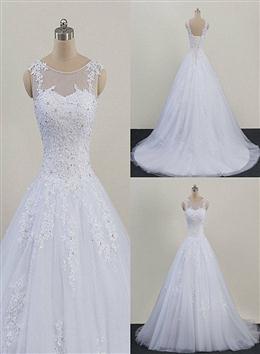 Picture of Glam White Color Tulle Puffy Ball Gown Prom Dresses, Sweetheart 16 Gown